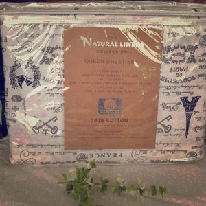 100% Cotton Linens - Paris Themed